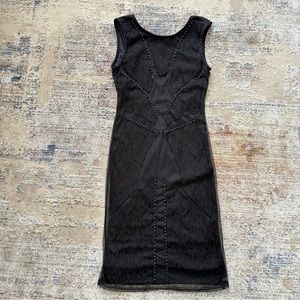Zara black lace mini dress size medium